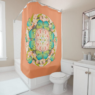 Butterfly Garden Shower Curtain