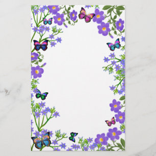 Butterfly Garden Stationery