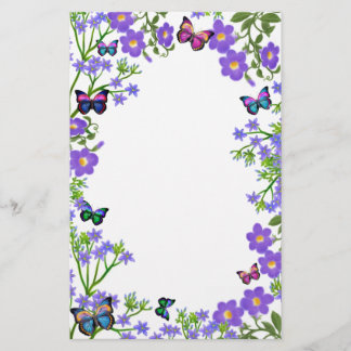Butterfly Garden Stationery