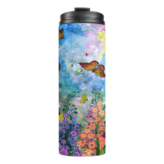 Butterfly Garden Thermal Tumbler (Front)