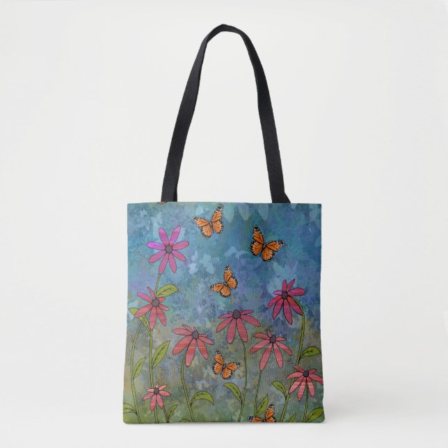 butterfly garden tote bag (Front)