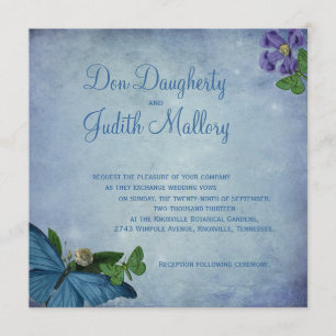 Butterfly Garden Wedding Invitation