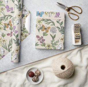Butterfly Garden Wrapping Paper