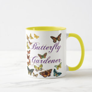 Butterfly Gardener Saying Mug