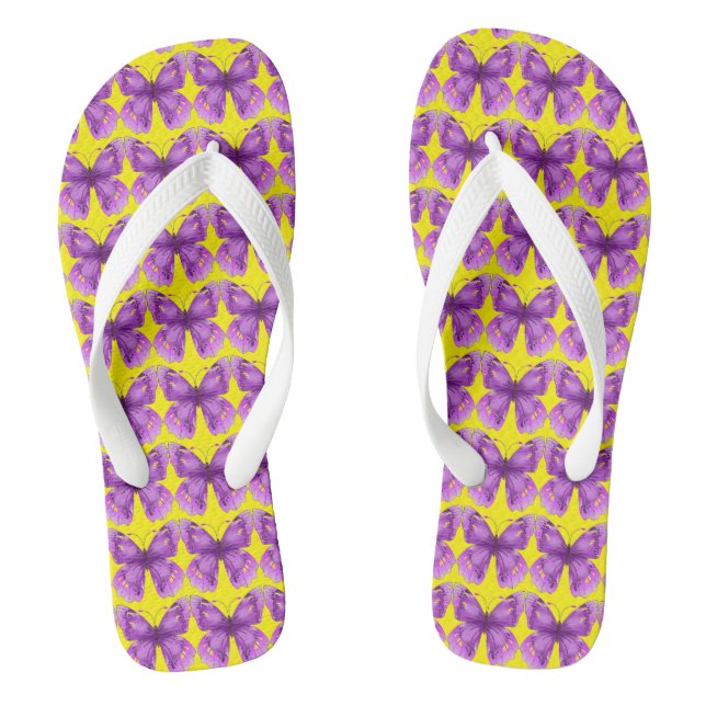 Butterfly Gathering Flip Flops (Footbed)