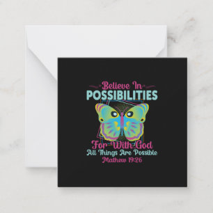 Butterfly Gift Believe In Possibilities Card