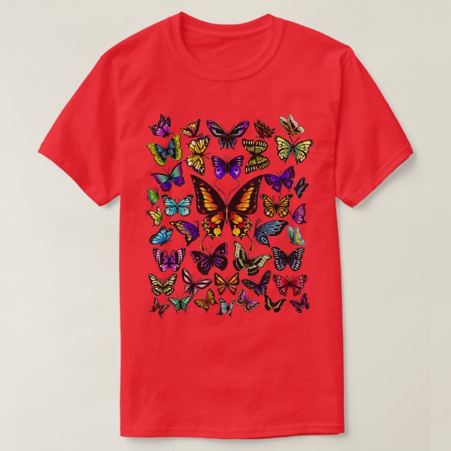 Butterfly Gift For Men Women Kids Butterfly Lover  T-Shirt (Design Front)