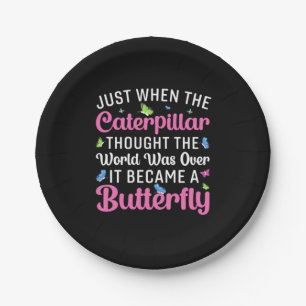 Butterfly Gift It Became A Butterfly Paper Plate
