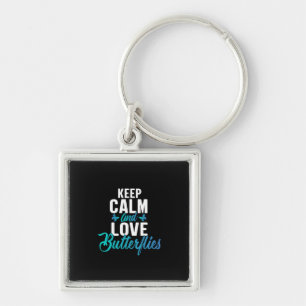 Butterfly Gift Keep Calm And Love Butterfly Key Ring