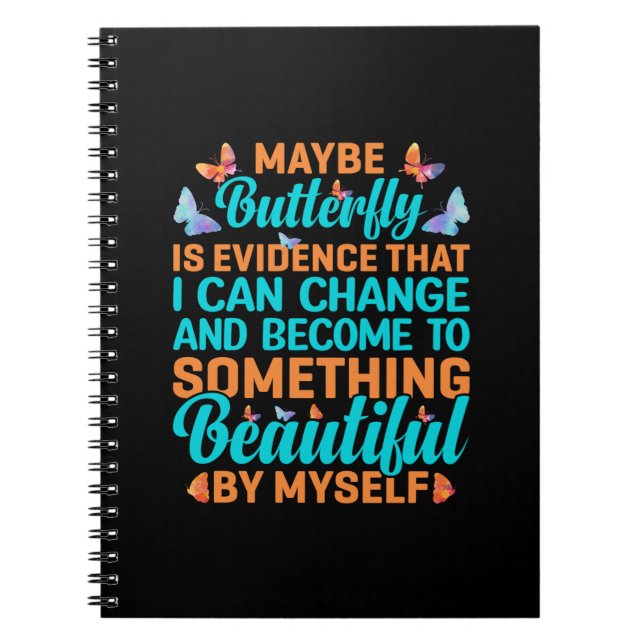 Butterfly Gift | Maybe Butterfly Notebook (Front)