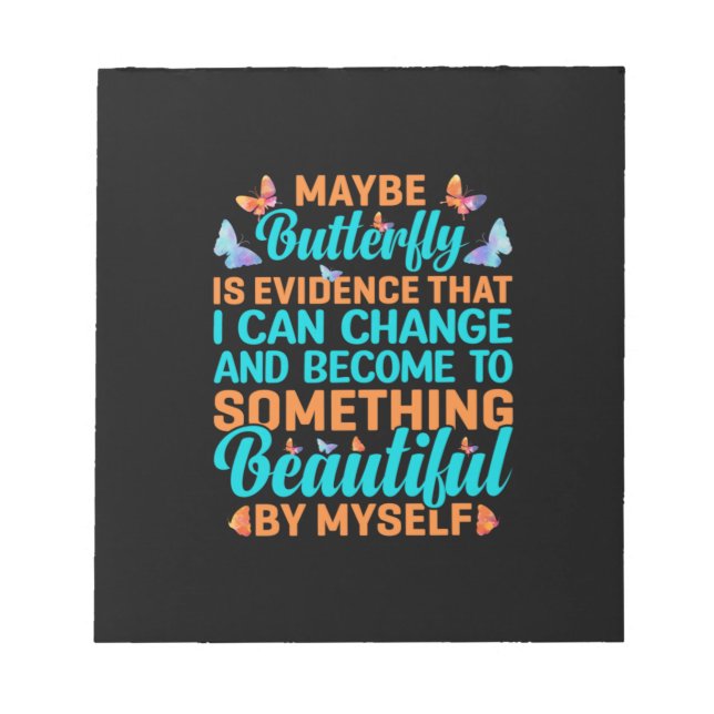 Butterfly Gift | Maybe Butterfly Notepad (Front)