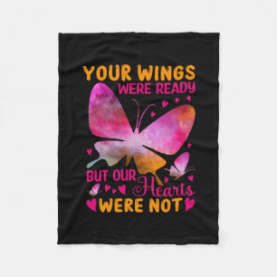 Butterfly Gift   Our Wings Were Ready Fleece Blanket
