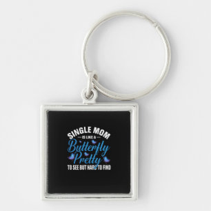 Butterfly Gift Single Mum Is Like A Butterfly Key Ring