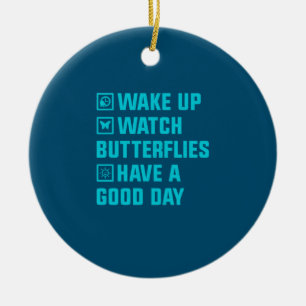 Butterfly Gift Wake Up What Butterfly Ceramic Tree Decoration