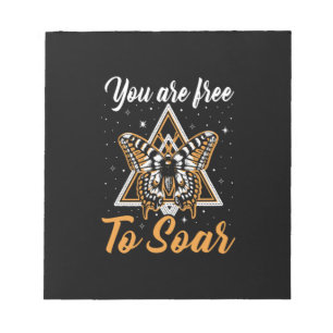 Butterfly Gift   You Are Free To Soar Notepad