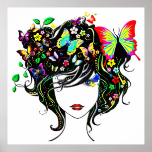 Butterfly Girl 1A Poster