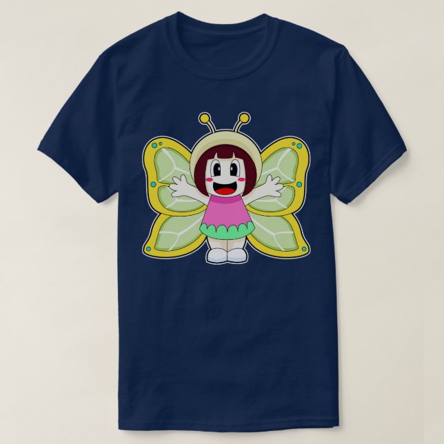 Butterfly Girl Costume T-Shirt (Design Front)