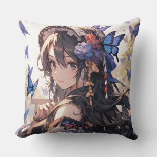 Butterfly Girl Cushion
