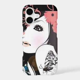 Butterfly Girl Floral Swirls
