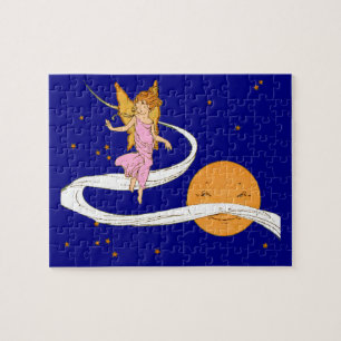 butterfly girl in space jigsaw puzzle