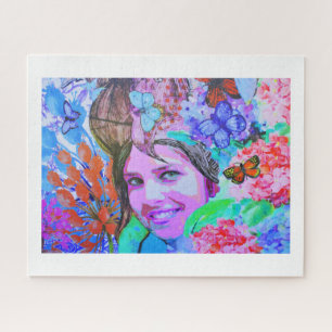 Butterfly girl jigsaw puzzle
