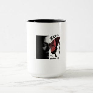 Butterfly Girl Mug, Gothic Aesthetic Coffee Mug, B Mug