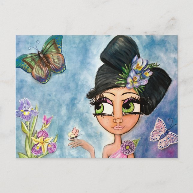 Butterfly Girl Postcard (Front)