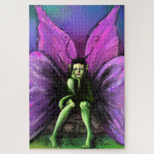 Butterfly Girl Puzzle Painting