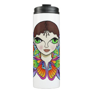 butterfly girl Women's Tank Top Thermal Tumbler