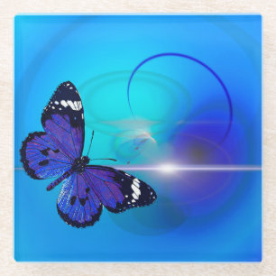 Butterfly Glass Coaster