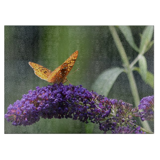 Butterfly Glass Cutting Board (Front)