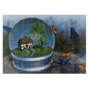 Butterfly Globe Cutting Board