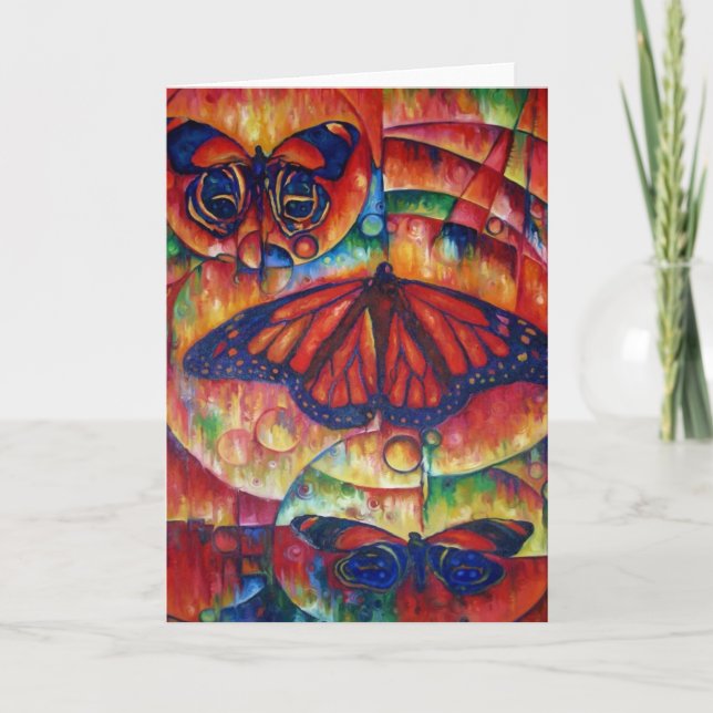 Butterfly Glory Greeting Card (Front)