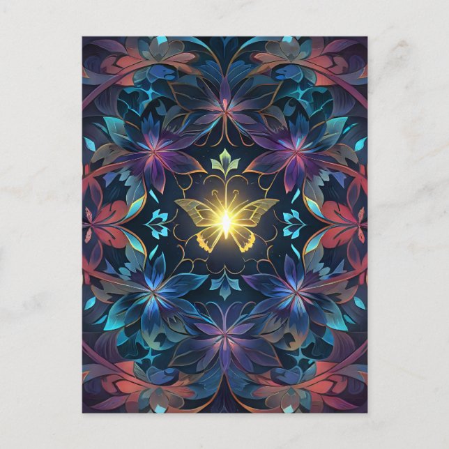 Butterfly Glow  Postcard (Front)