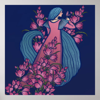Butterfly Goddess Poster