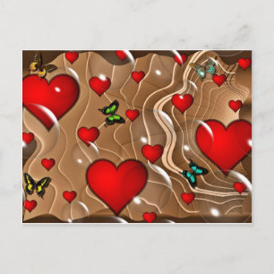 Butterfly & Gold Postcard