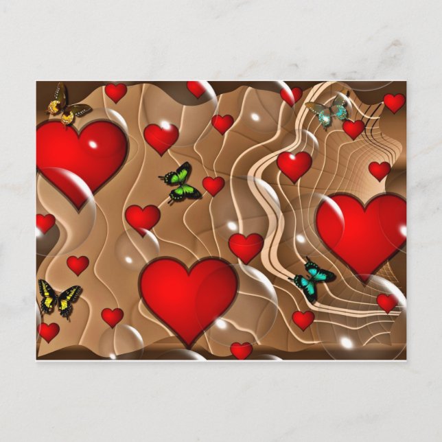 Butterfly & Gold Postcard (Front)