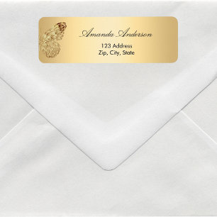 Butterfly gold return address