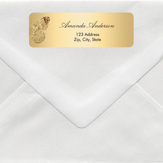 Butterfly gold return address (Creator Uploaded)