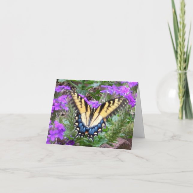 Butterfly Graces My Garden Card (Front)