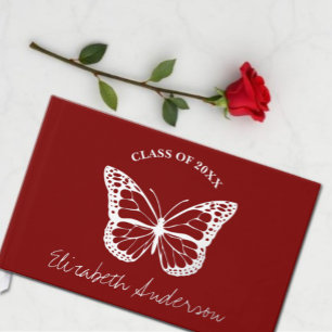 Butterfly Graduation Guest Book