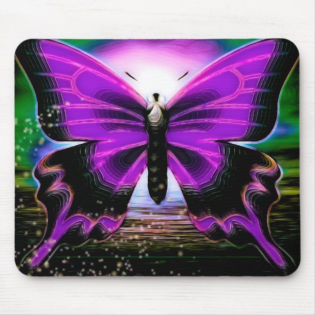 Butterfly Graffitis Mouse Mat (Front)