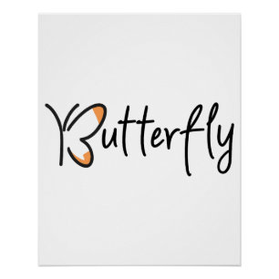 Butterfly Graphic Design, Butterfly Poster