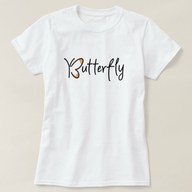 Butterfly Graphic Design, Butterfly T-Shirt (Design Front)
