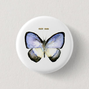 Butterfly: Green-Banded Blue 3 Cm Round Badge