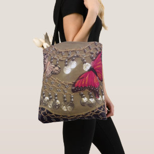 Butterfly Gypsy Scarf  Tote Bag
