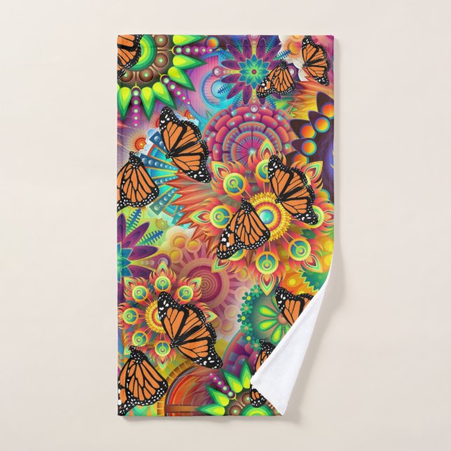 Butterfly Hand Towel (Hand Towel)