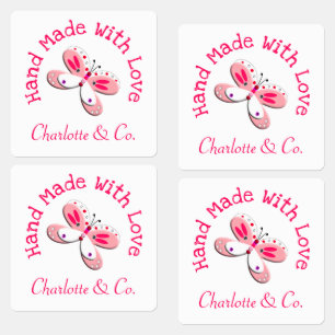 Butterfly Handmade With Love Product Personalised