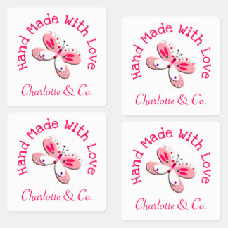 Butterfly Handmade With Love Product Personalised