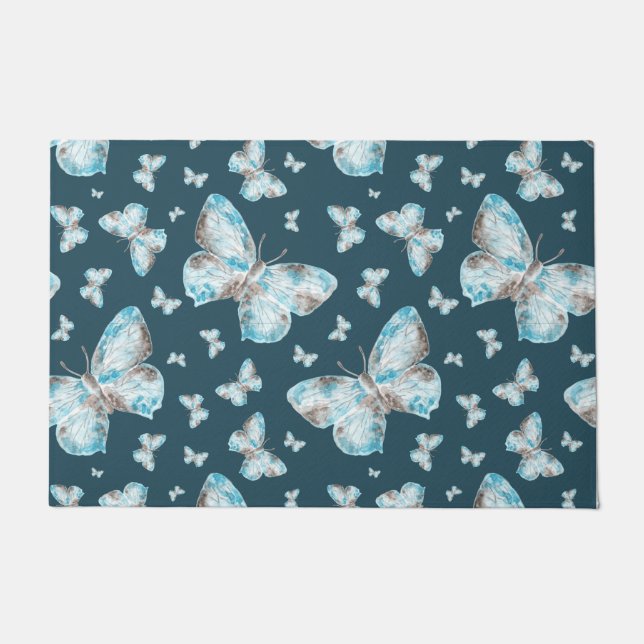 Butterfly Handprint Art Doormat (Front)